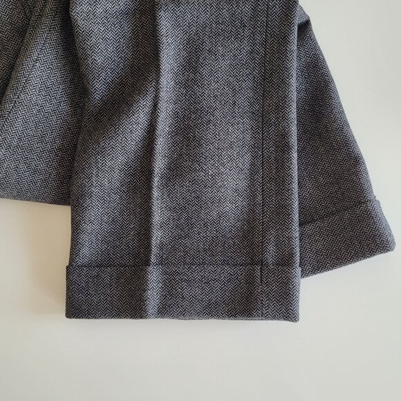 Grey lined wool pants - cuffed - Picture 8 of 9